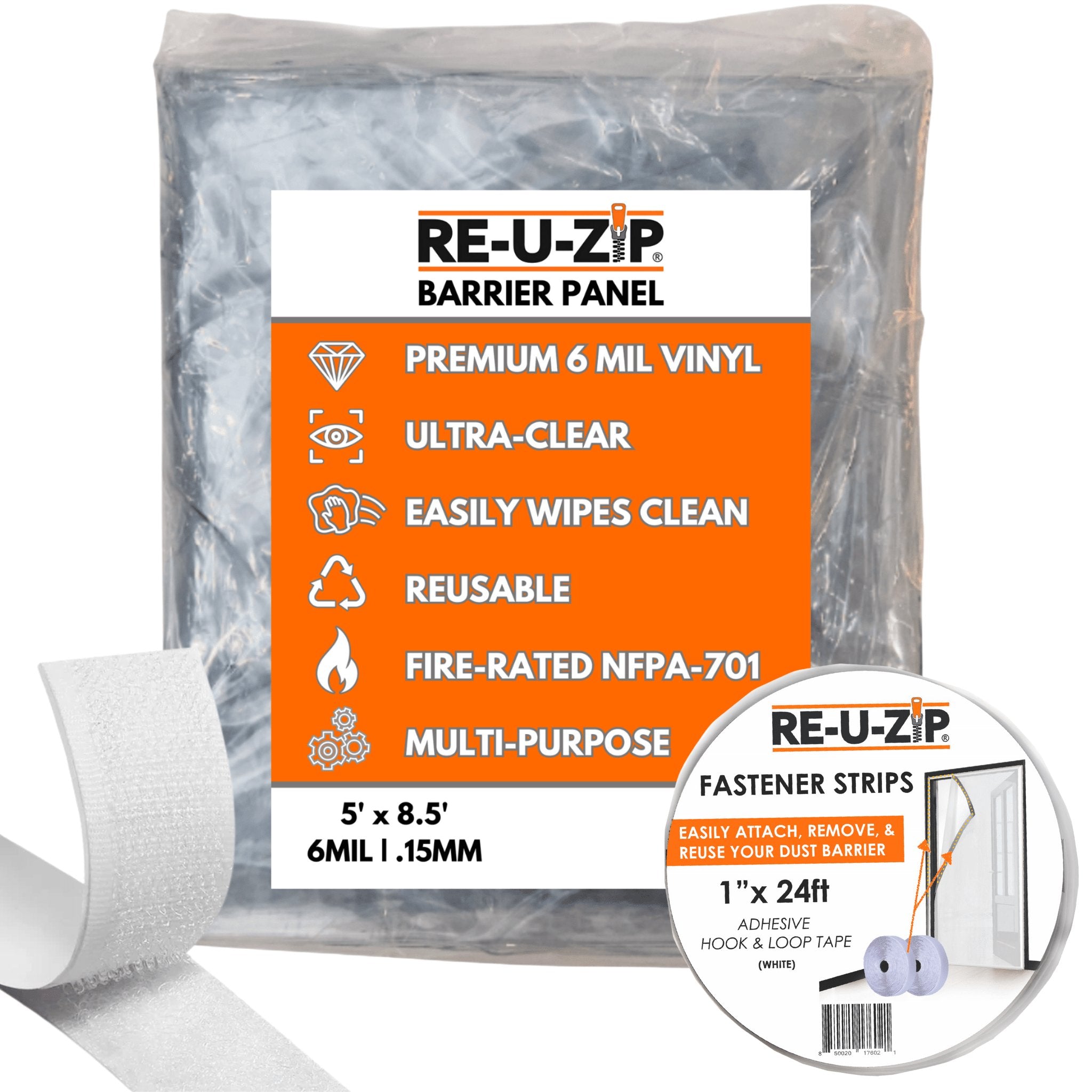 RE-U-ZIP® Ultra-Clear Dust Barrier Door Kits | Customizable
