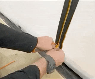 RE-U-ZIP INNOVATIVE DUST BARRIER SOLUTIONS Construction LOCKOUT ZIP TIES | 12-Pack