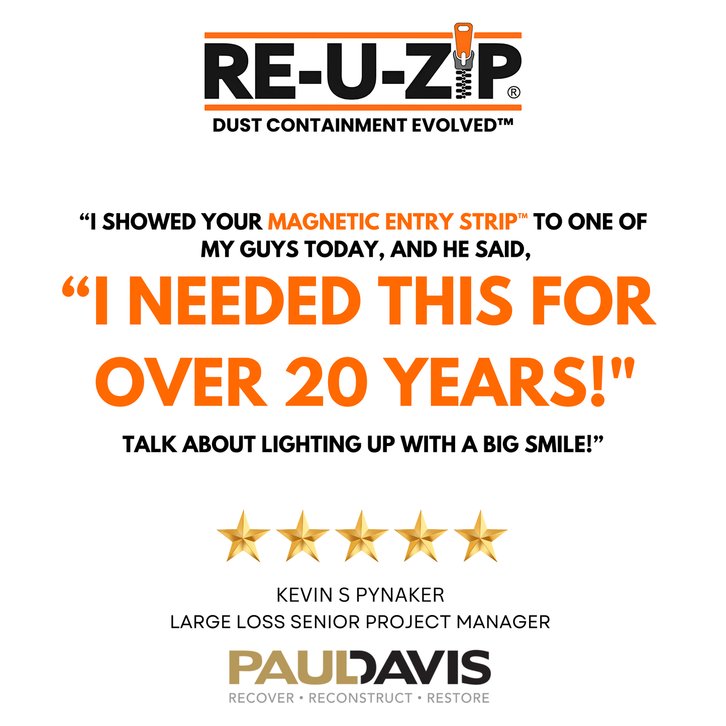 RE-U-ZIP INNOVATIVE DUST BARRIER SOLUTIONS Construction RE-U-ZIP® MAGNETIC ENTRY STRIP™ | PRO BUNDLE