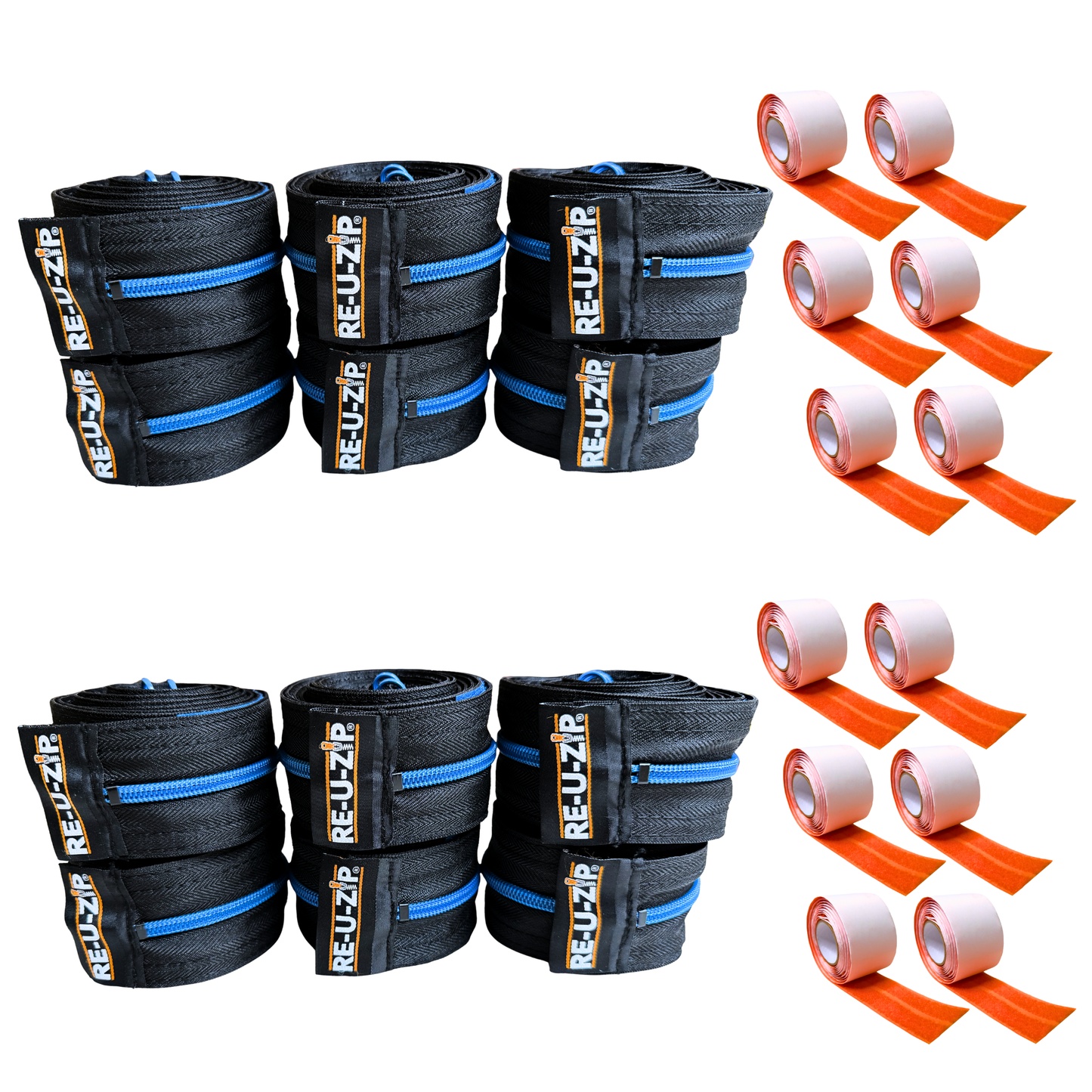 RE-U-ZIP® REUSABLE DUST BARRIER ZIPPER | 12-PACK