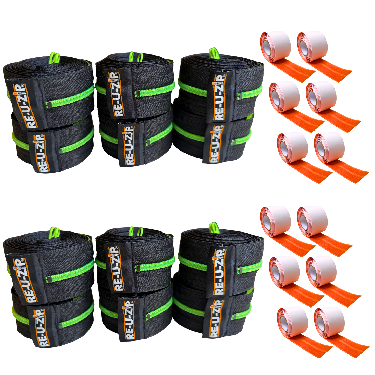 RE-U-ZIP® REUSABLE DUST BARRIER ZIPPER | 12-PACK