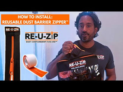 RE-U-ZIP® REUSABLE DUST BARRIER ZIPPER | 12-PACK