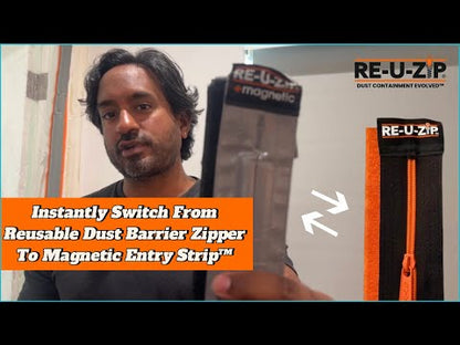 RE-U-ZIP® Magnetic Entry Strip™ + Dust Barrier Zipper | Starter Bundle