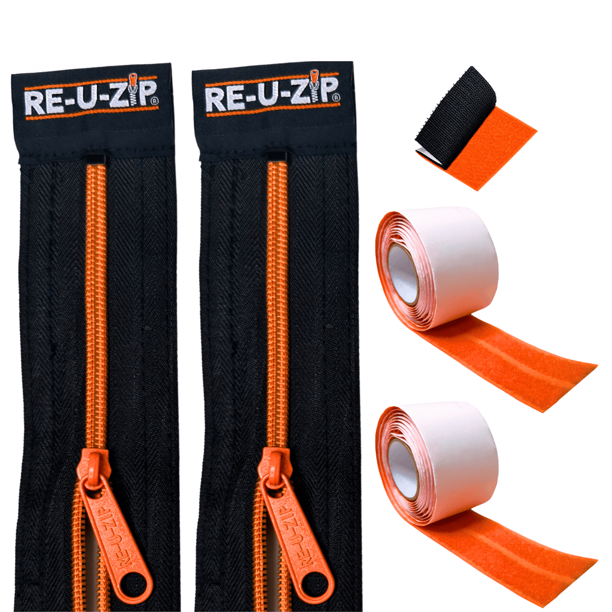 RE-U-ZIP® | DUST CONTAINMENT EVOLVED™ Construction RE-U-ZIP® Fail-Safe™ Reusable Dust Barrier Zipper | 2-Pack