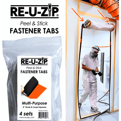 RE-U-ZIP® | DUST CONTAINMENT EVOLVED™ Construction RE-U-ZIP® Fail-Safe™ Reusable Dust Barrier Zipper | 2-Pack