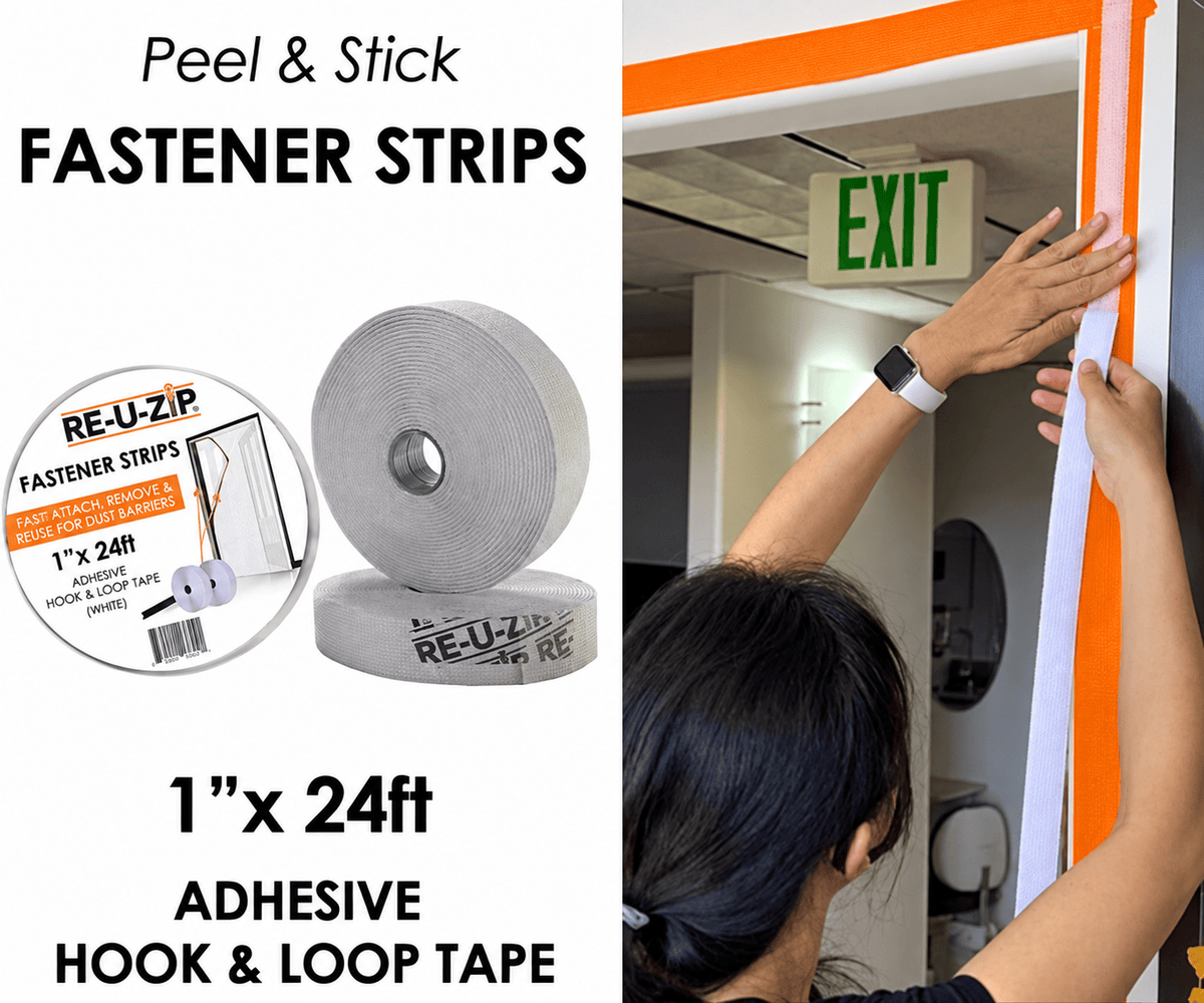 RE-U-ZIP® | DUST CONTAINMENT EVOLVED™ Construction RE-U-ZIP® Hook & Loop Fastener Strips