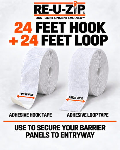 RE-U-ZIP® | DUST CONTAINMENT EVOLVED™ Construction RE-U-ZIP® Hook & Loop Fastener Strips