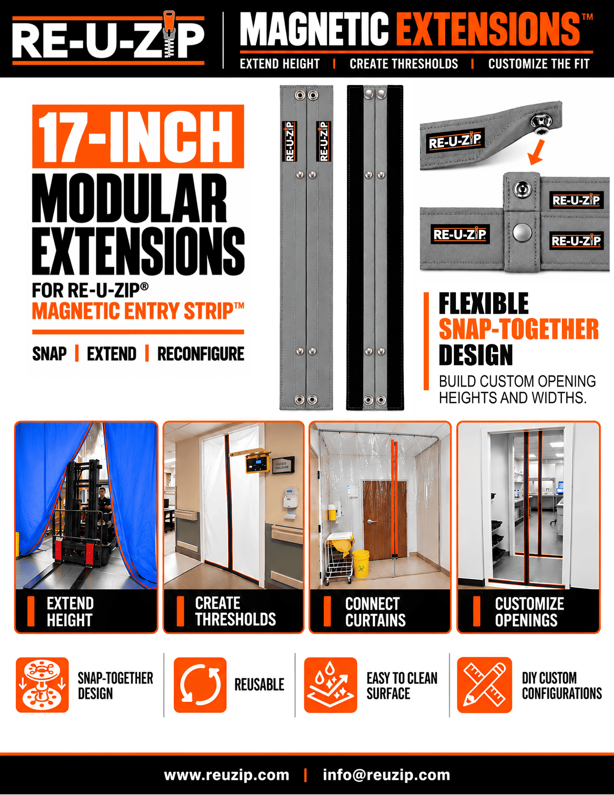RE-U-ZIP® | DUST CONTAINMENT EVOLVED™ RE-U-ZIP® Magnetic Extensions™