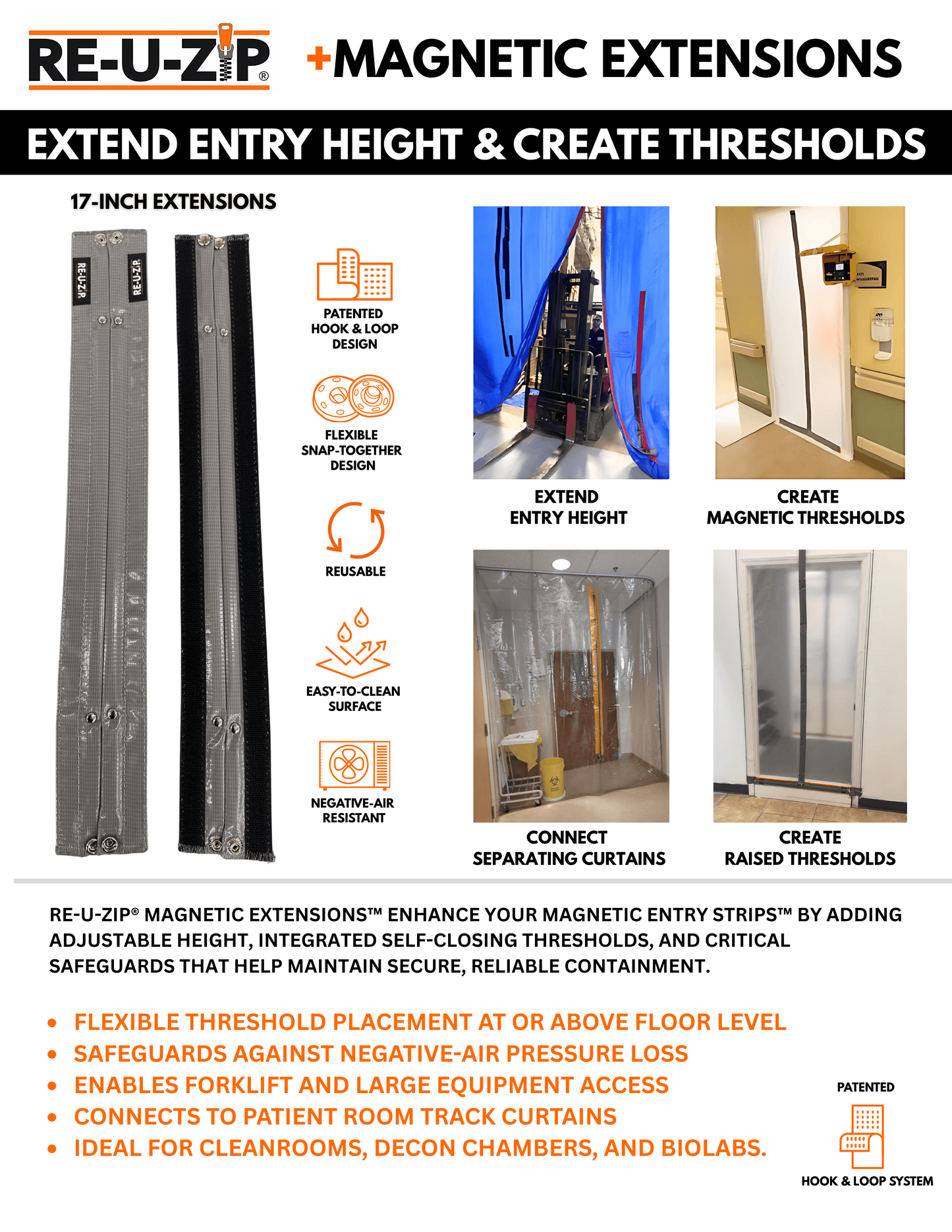 RE-U-ZIP® | DUST CONTAINMENT EVOLVED™ RE-U-ZIP® Magnetic Extensions™