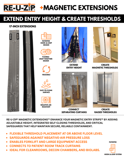 RE-U-ZIP® | DUST CONTAINMENT EVOLVED™ RE-U-ZIP® Magnetic Extensions™