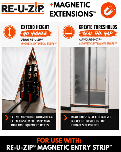 RE-U-ZIP® | DUST CONTAINMENT EVOLVED™ RE-U-ZIP® Magnetic Extensions™