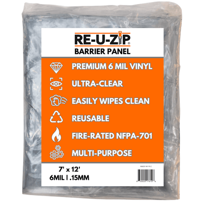 RE-U-ZIP® | DUST CONTAINMENT EVOLVED™ Construction RE-U-ZIP® Ultra-Clear Barrier Panel