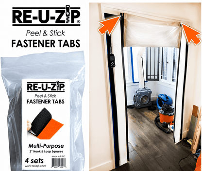 RE-U-ZIP® | DUST CONTAINMENT EVOLVED™ Construction RE-U-ZIP® ULTRA-CLEAR ROLL-UP ZIPPER DOOR KIT
