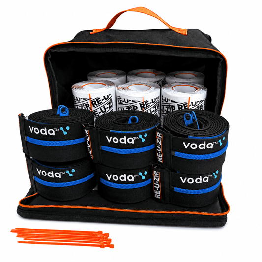 RE-U-ZIP® | DUST CONTAINMENT EVOLVED™ Construction RE-U-ZIP® "VODA" REUSABLE DUST BARRIER ZIPPER | PRO BUNDLE RE-U-ZIP® "CUSTOM LOGO" REUSABLE DUST BARRIER ZIPPER | PRO BUNDLE