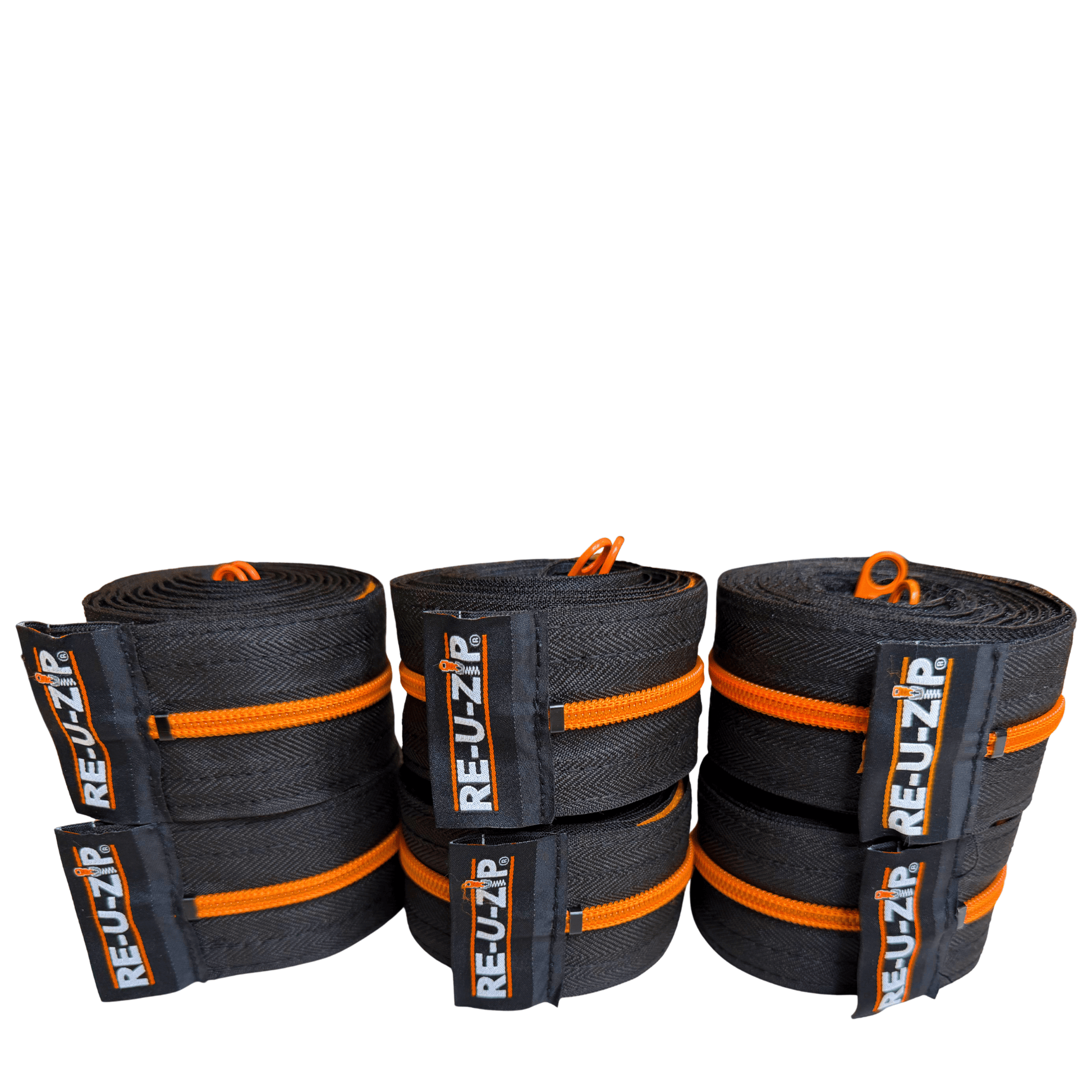 RE-U-ZIP INNOVATIVE DUST BARRIER SOLUTIONS Construction Orange RE-U-ZIP® REUSABLE DUST BARRIER ZIPPER (ONLY) | 6-PACK