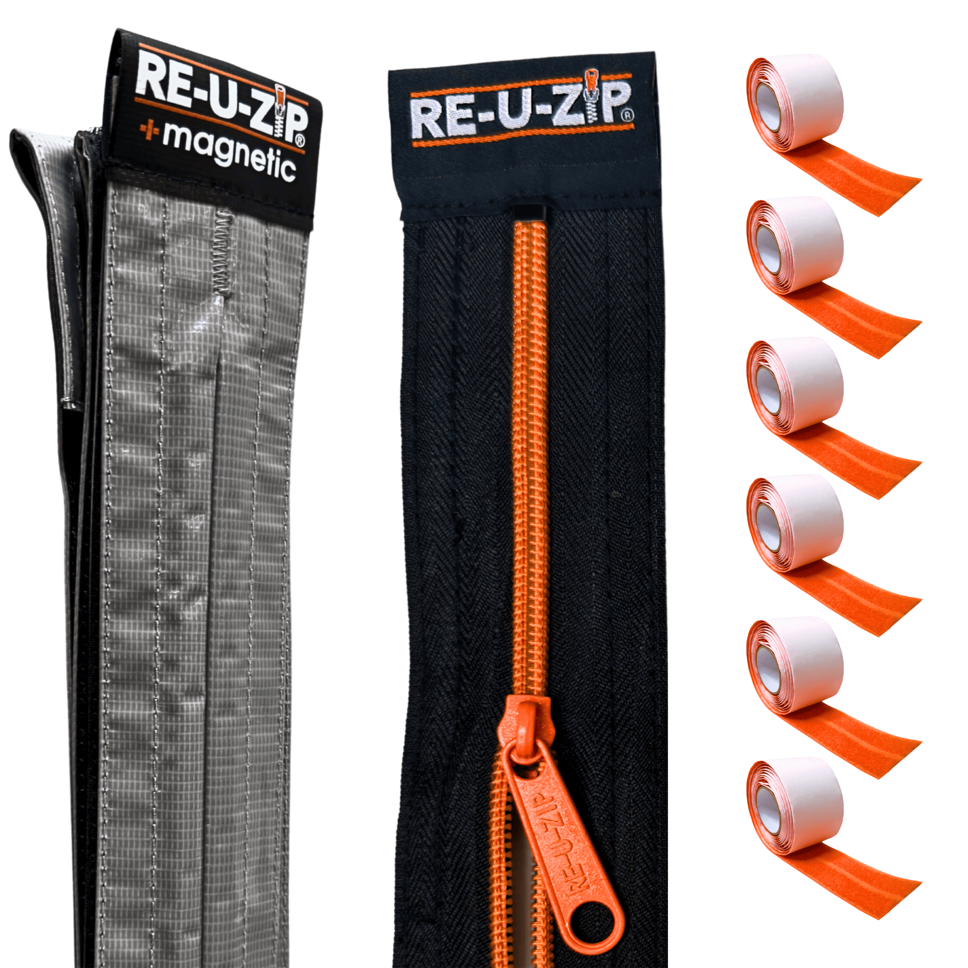 RE-U-ZIP® Magnetic Entry Strip™ & Dust Barrier Zipper – RE-U-ZIP