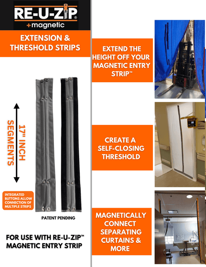 RE-U-ZIP™ INNOVATIVE DUST BARRIER SOLUTIONS RE-U-ZIP® MAGNETIC EXTENSION STRIPS™