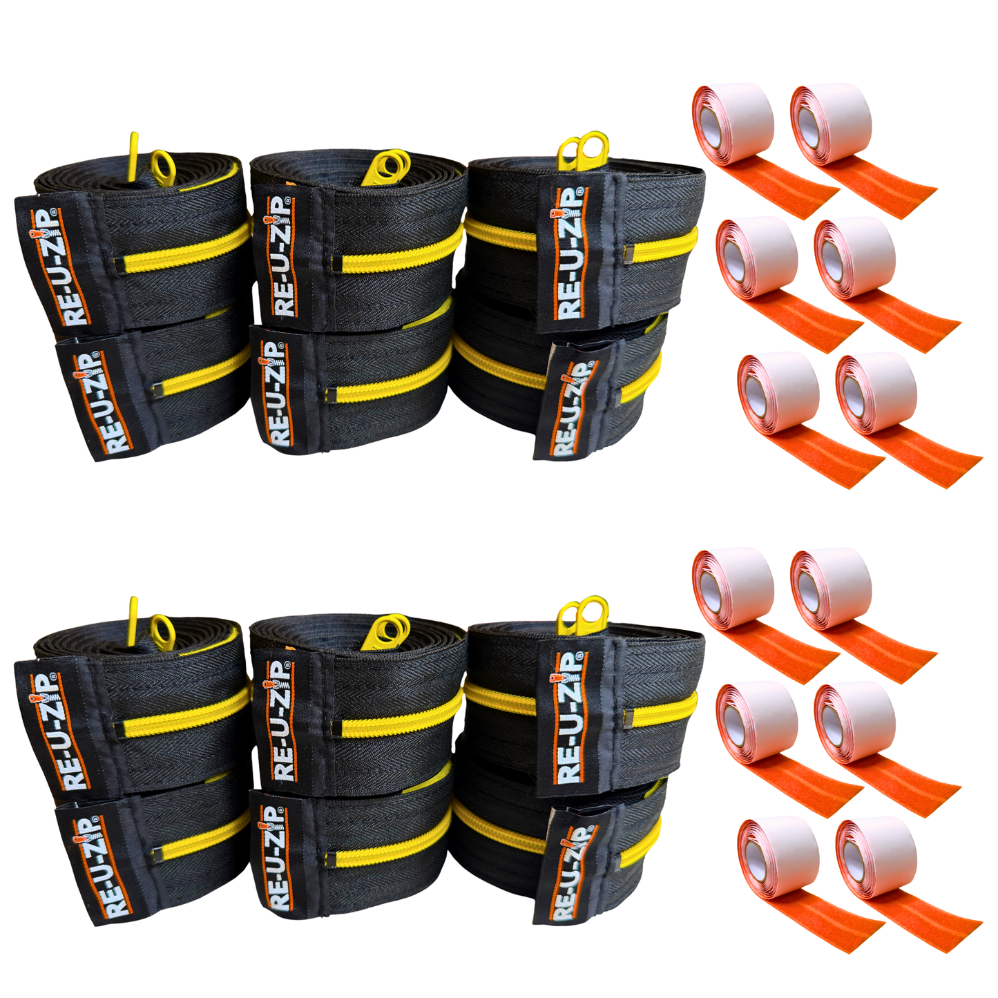 RE-U-ZIP® REUSABLE DUST BARRIER ZIPPER | 12-PACK