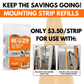 RE-U-ZIP INNOVATIVE DUST BARRIER SOLUTIONS Construction RE-U-ZIP™ Mounting Strips | 12 Pack