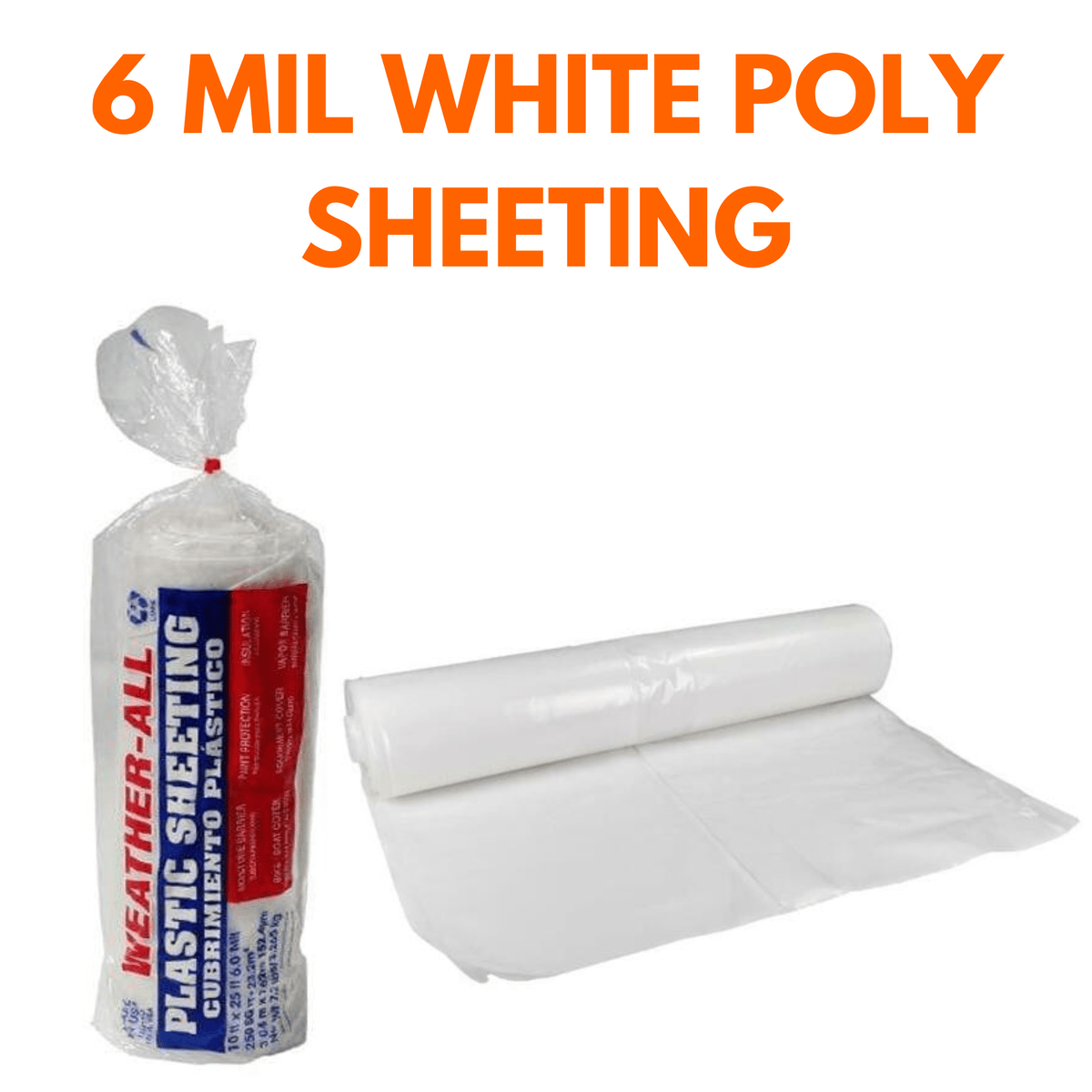 Poly Wrapped Cover Warp Brothers Poly-Cover Plastic Sheets, Ft X 100 Ft, Mil,, 43% OFF